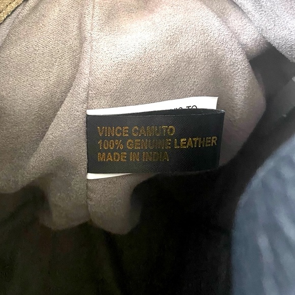 ♦️SOLD♦️ Vince Camuto Croc Embossed Suede Mavis Tote Olive Green Crossbody Bag - Picture 9 of 13